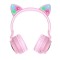 Наушники TWS (полностью беспроводные) Hoco W27 Cat Ear Wireless Headphones Pink